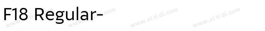 F18 Regular字体转换 F18 Regular字体转换